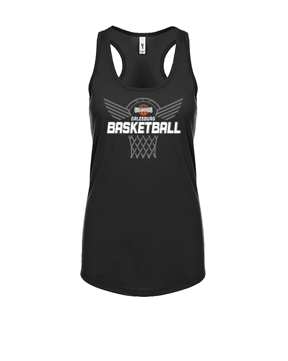 Galesburg HS Girls Basketball Nothing But Net - Womens Tank Top