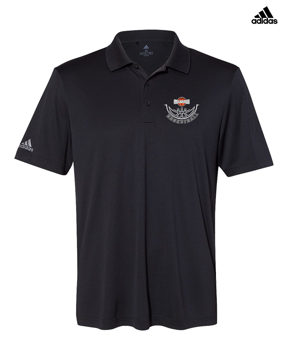Galesburg HS Girls Basketball Outline - Mens Adidas Polo