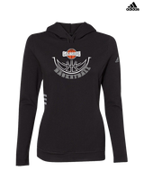 Galesburg HS Girls Basketball Outline - Womens Adidas Hoodie