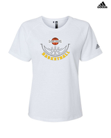 Galesburg HS Girls Basketball Outline - Womens Adidas Performance Shirt