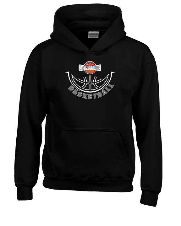Galesburg HS Girls Basketball Outline - Youth Hoodie