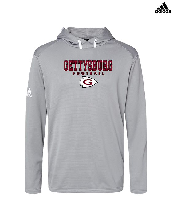 Gettysburg HS Football Block - Mens Adidas Hoodie