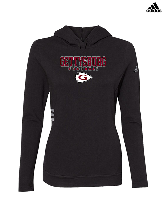 Gettysburg HS Football Block - Womens Adidas Hoodie