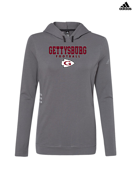 Gettysburg HS Football Block - Womens Adidas Hoodie