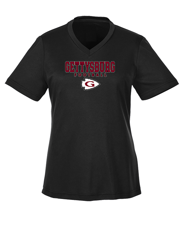 Gettysburg HS Football Block - Womens Performance Shirt