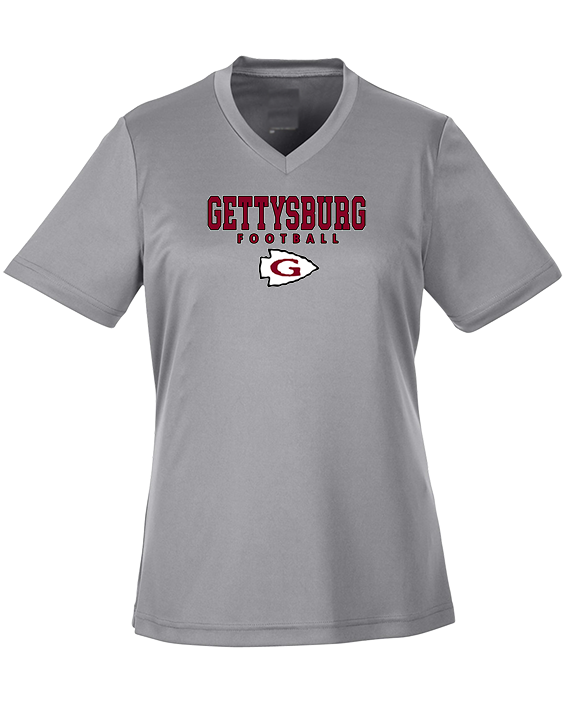 Gettysburg HS Football Block - Womens Performance Shirt