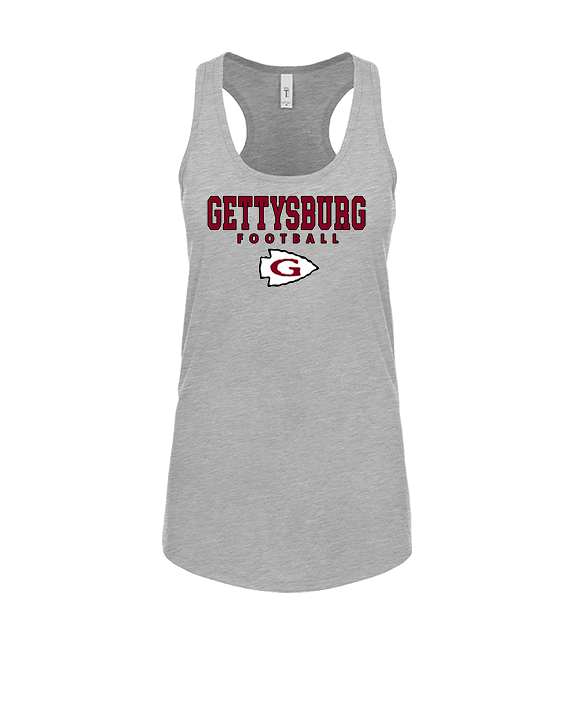 Gettysburg HS Football Block - Womens Tank Top