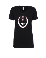 Gettysburg HS Football Full Football - Womens Vneck