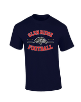Glen Ridge HS Football Curve - Cotton T-Shirt