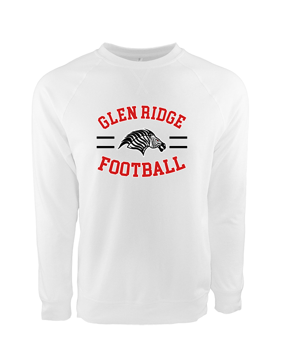 Glen Ridge HS Football Curve - Crewneck Sweatshirt