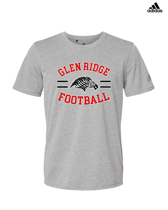 Glen Ridge HS Football Curve - Mens Adidas Performance Shirt