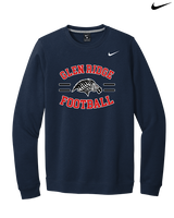 Glen Ridge HS Football Curve - Mens Nike Crewneck