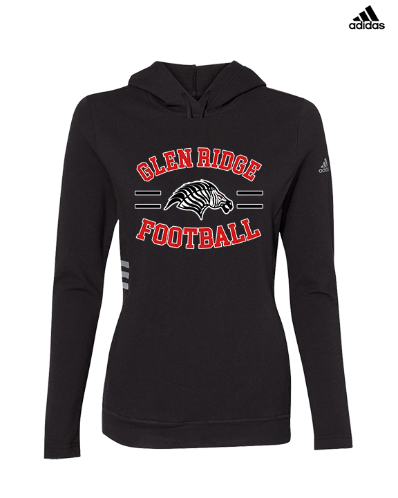 Glen Ridge HS Football Curve - Womens Adidas Hoodie