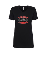 Glen Ridge HS Football Curve - Womens V-Neck