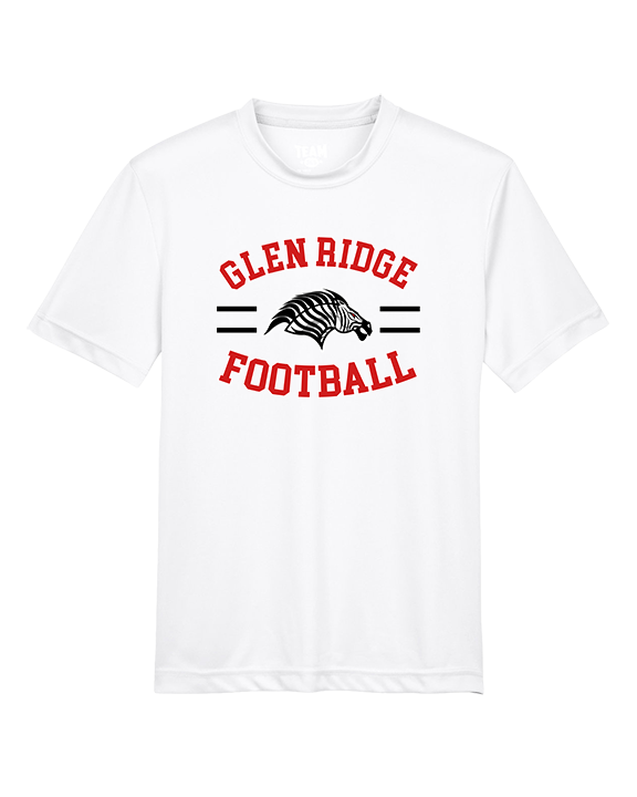 Glen Ridge HS Football Curve - Youth Performance Shirt