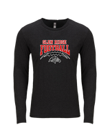 Glen Ridge HS Football School Football - Tri-Blend Long Sleeve