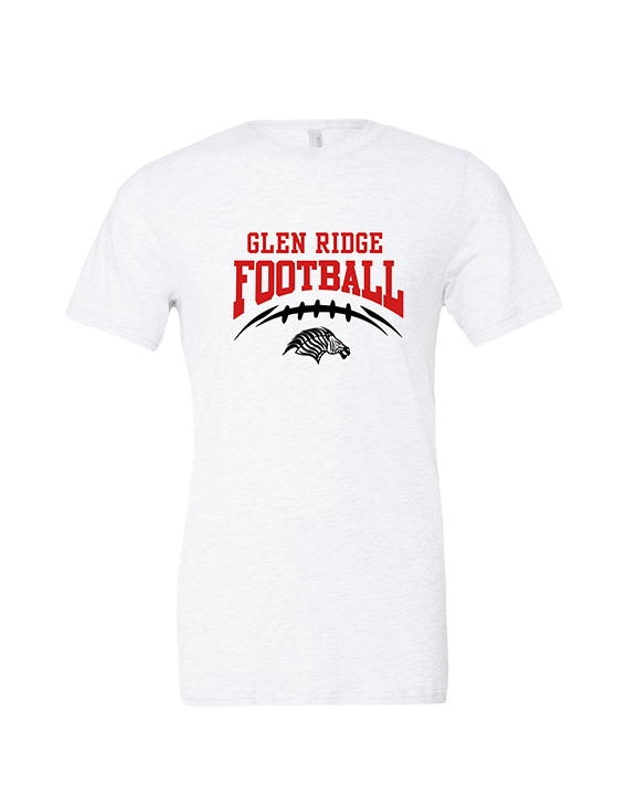 Glen Ridge HS Football School Football - Tri-Blend Shirt