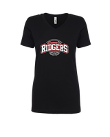 Glen Ridge HS Football Toss - Womens Vneck