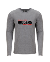 Glen Ridge HS Wrestling Bold - Tri-Blend Long Sleeve