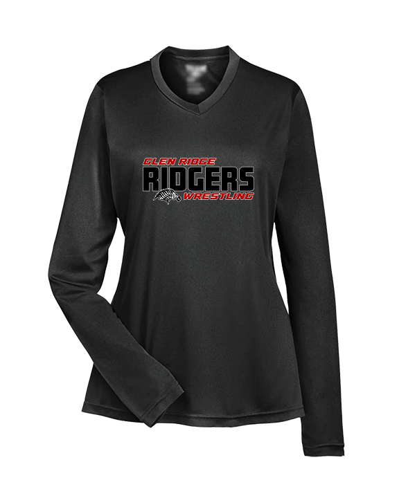 Glen Ridge HS Wrestling Bold - Womens Performance Longsleeve – Blast ...