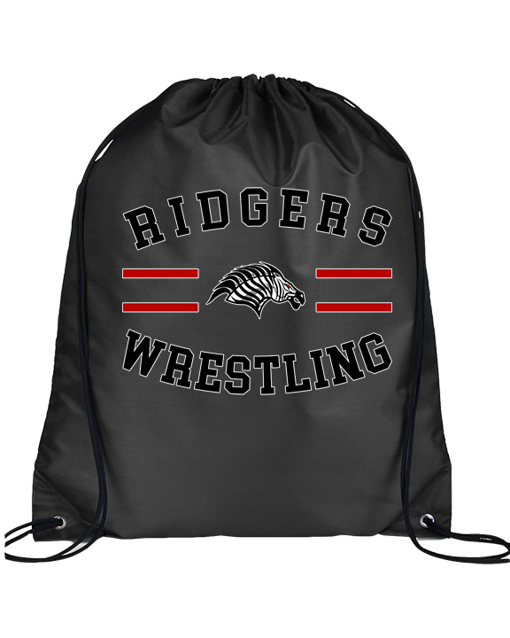 Glen Ridge HS Wrestling Curve - Drawstring Bag