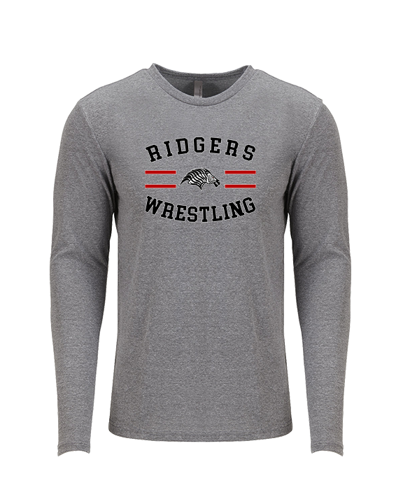 Glen Ridge HS Wrestling Curve - Tri-Blend Long Sleeve