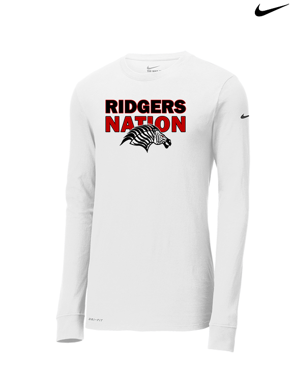 Glen Ridge HS Wrestling Nation - Mens Nike Longsleeve