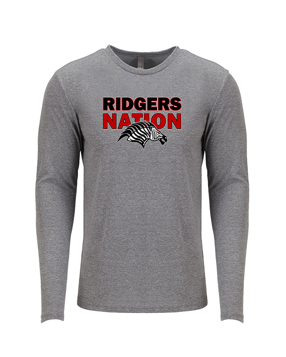 Glen Ridge HS Wrestling Nation - Tri-Blend Long Sleeve