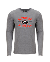 Glendora HS Baseball Curve - Tri-Blend Long Sleeve