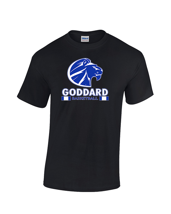 Goddard HS Boys Basketball Stacked - Cotton T-Shirt