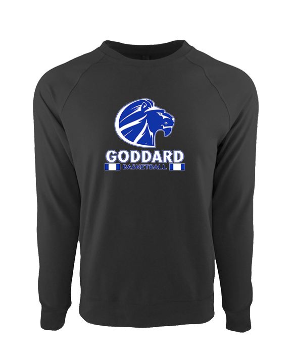Goddard HS Boys Basketball Stacked - Crewneck Sweatshirt