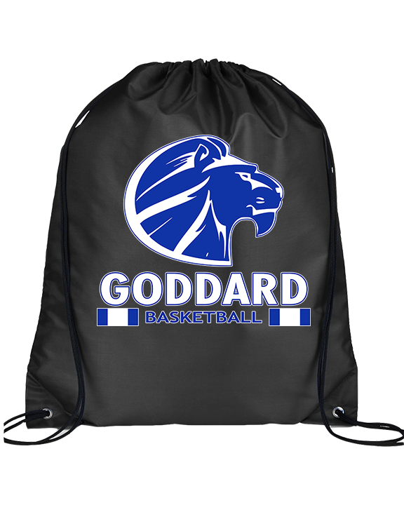 Goddard HS Boys Basketball Stacked - Drawstring Bag