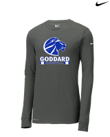Goddard HS Boys Basketball Stacked - Mens Nike Longsleeve