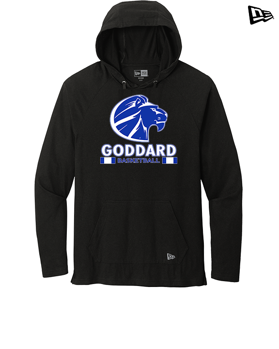 Goddard HS Boys Basketball Stacked - New Era Tri-Blend Hoodie