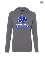 Goddard HS Boys Basketball Stacked - Womens Adidas Hoodie