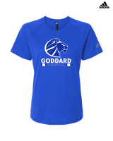 Goddard HS Boys Basketball Stacked - Womens Adidas Performance Shirt