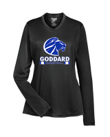 Goddard HS Boys Basketball Stacked - Womens Performance Longsleeve