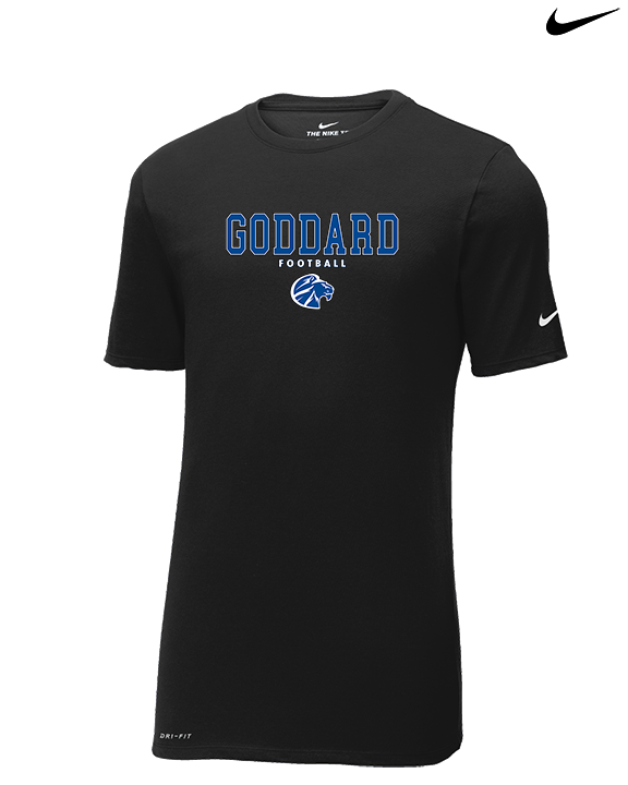 Goddard HS Football Block - Mens Nike Cotton Poly Tee