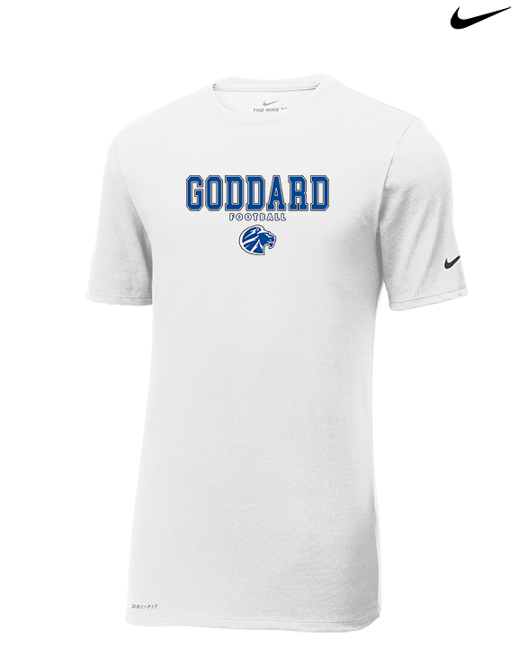 Goddard HS Football Block - Mens Nike Cotton Poly Tee
