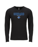 Goddard HS Football Block - Tri-Blend Long Sleeve