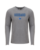Goddard HS Football Block - Tri-Blend Long Sleeve