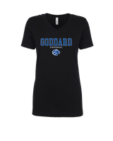Goddard HS Football Block - Womens V-Neck