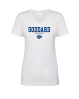 Goddard HS Football Block - Womens V-Neck