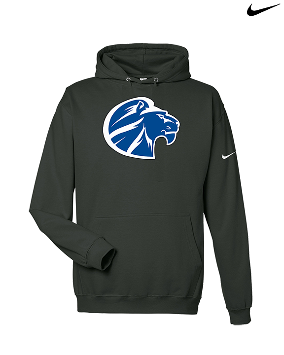 Goddard HS Football Logo Lion Head - Nike Club Fleece Hoodie