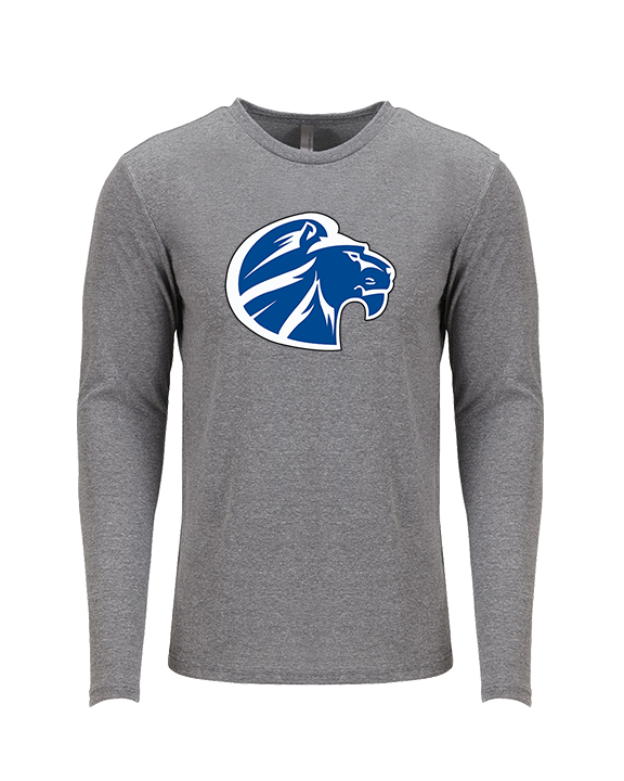 Goddard HS Football Logo Lion Head - Tri-Blend Long Sleeve