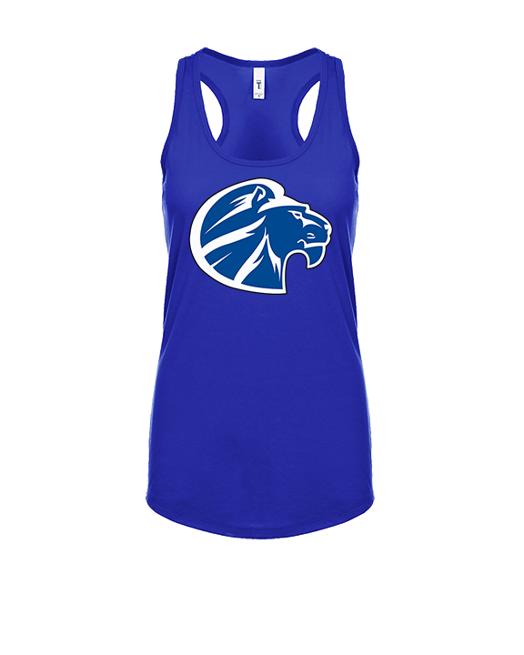 Goddard HS Football Logo Lion Head - Womens Tank Top