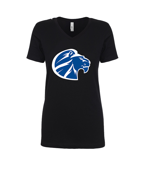 Goddard HS Football Logo Lion Head - Womens Vneck