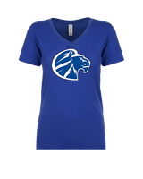 Goddard HS Football Logo Lion Head - Womens Vneck