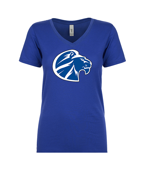Goddard HS Football Logo Lion Head - Womens Vneck