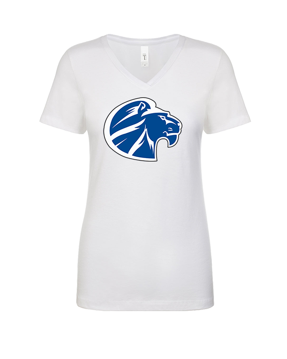 Goddard HS Football Logo Lion Head - Womens Vneck